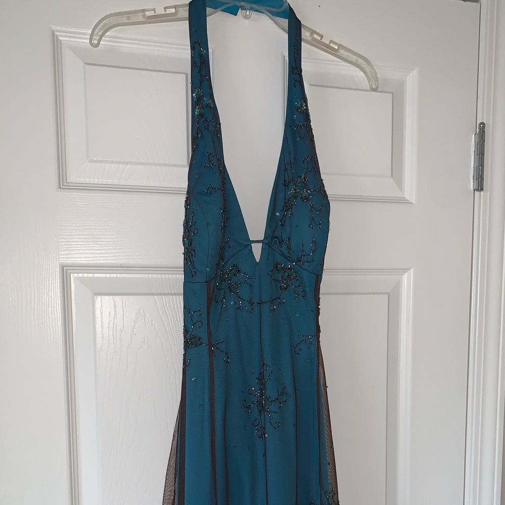 Teal & Bronze Prom Dress!